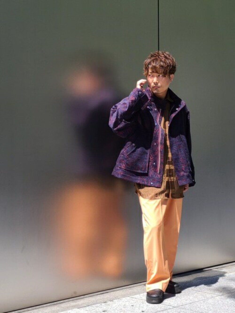 メゾンスペシャル ラメリーフ ジャガードプライムオーバーショート