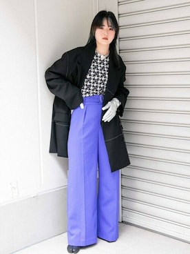 「アイテム（手袋、シルバー系）」を使った、MAISON SPECIALさん（レディース・167cm）の秋コーディネート