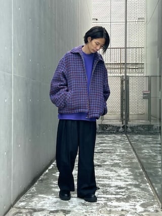 UNISEX》CORDURA Wool Tow-Tuck Wide Pants/コーデュラウール2タック