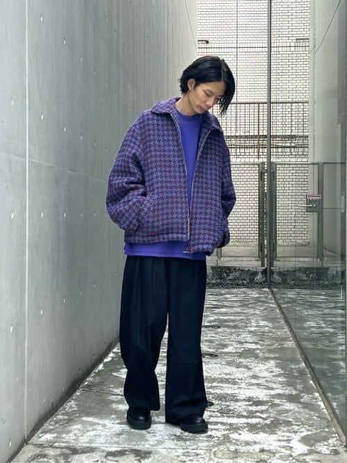 セール】《UNISEX》CORDURA Wool Tow-Tuck Wide Pants/コーデュラ