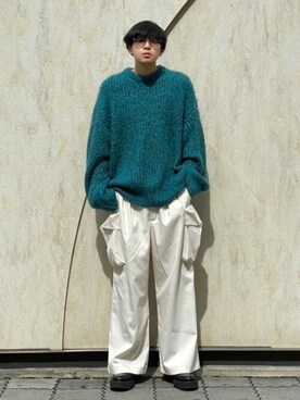 「MAISON SPECIAL（メゾンスペシャル）の《ユニセックスアイテム》【SPECIAL SHOES FACTORY コラボ】東京産ビブラムタンクソールサイドゴアブーツ 【MAISON SPECIAL/メゾンスペシャル】（ブーツ）」を使った、MAISON SPECIALさん（メンズ・179cm）の秋コーディネート