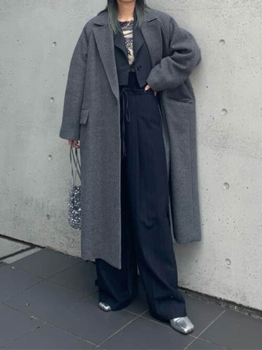 Super100 Melton Loose Coat/スーパー100メルトンルーズコート【MAISON