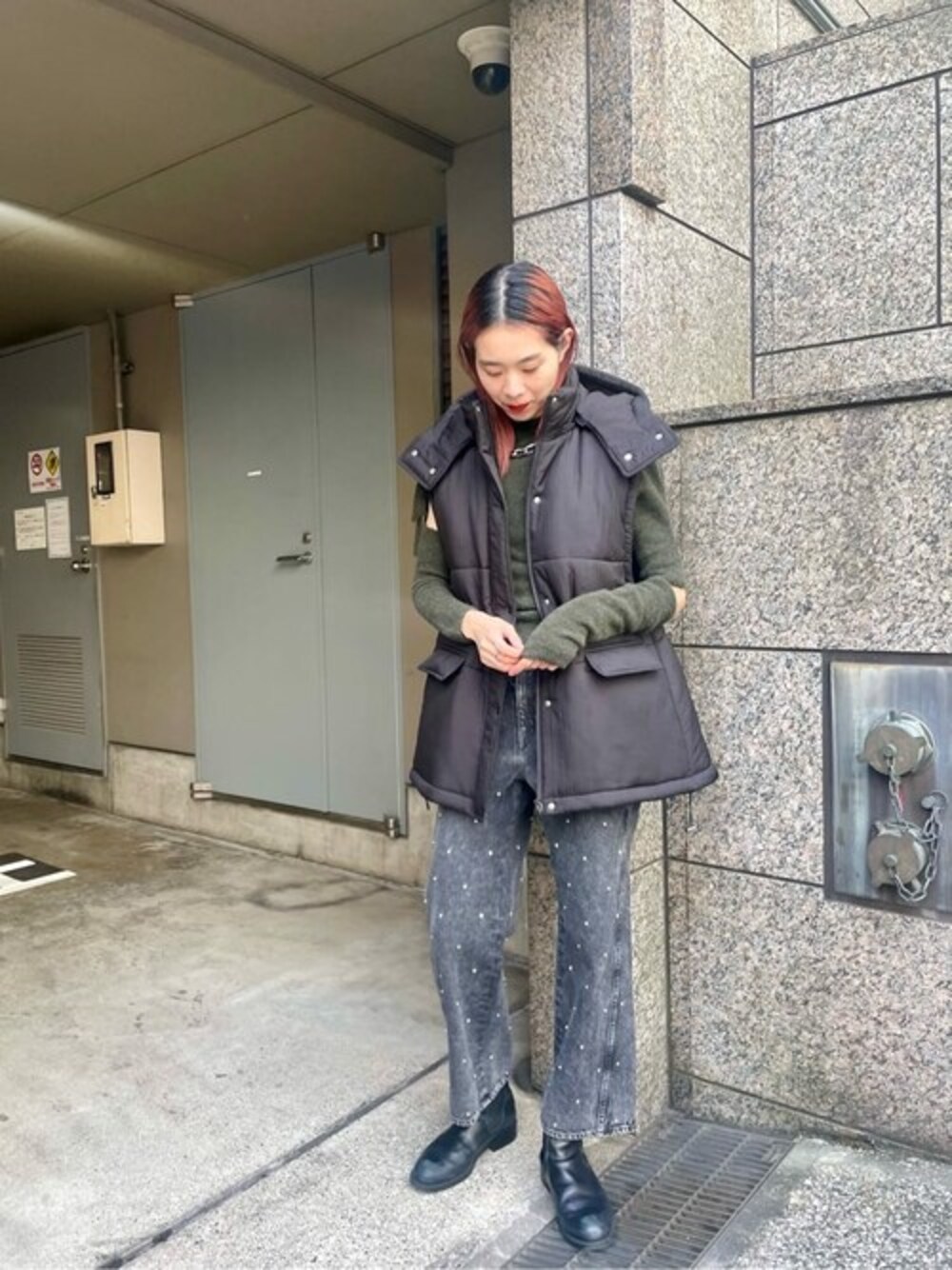 MAISON SPECIAL エナメルパッファーブルゾン黒 Maison Special エナメルパッファーブルゾン