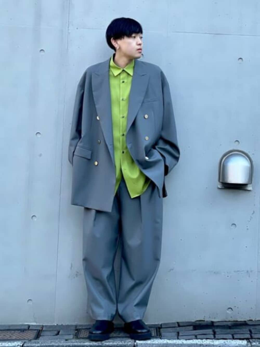 UNISEX》CORDURA Wool Tow-Tuck Wide Pants/コーデュラウール2タック