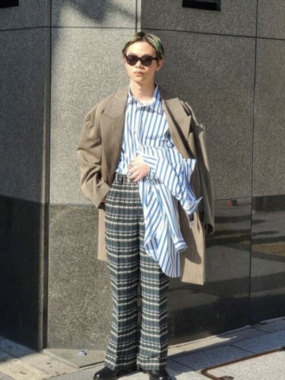 ユニセックスアイテム》ツイードピークドラペルプライムオーバー