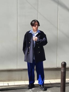 「MAISON SPECIAL（メゾンスペシャル）のアイテム（スラックス）」を使った、MAISON SPECIALさん（メンズ・175cm）の冬コーディネート