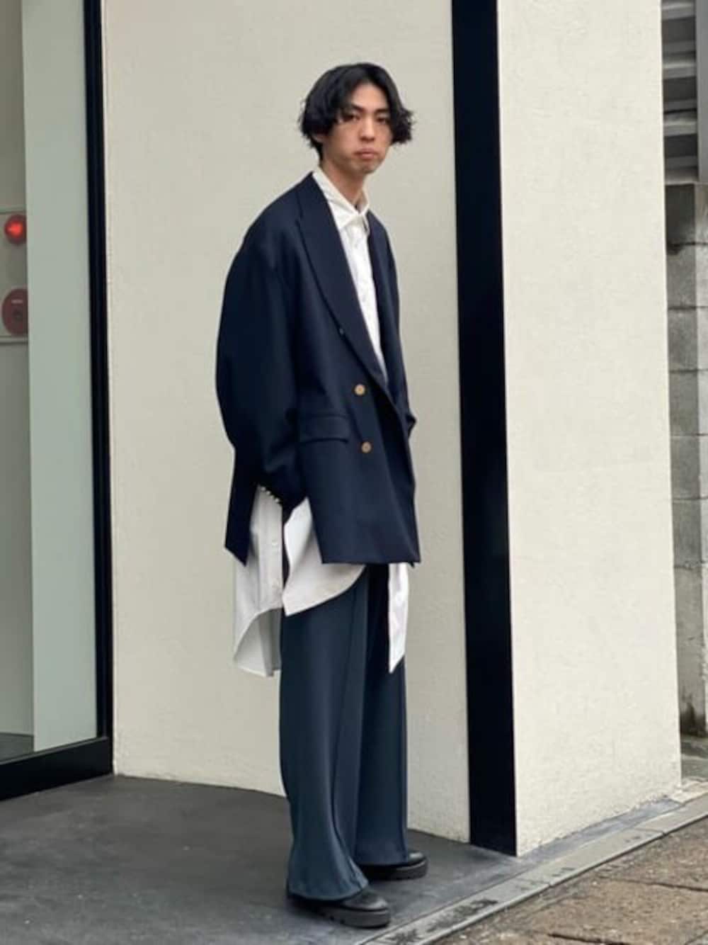 コーデュラ ウールピークドラペルプライムオーバー金ボタンダブルブレザー MAISON SPECIAL｜《ユニセックスアイテム》CORDURA/コーデュラ ウール