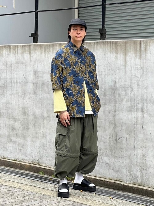 MAISON SPECIAL アロハカットジャガードプライム オーバーシャツ