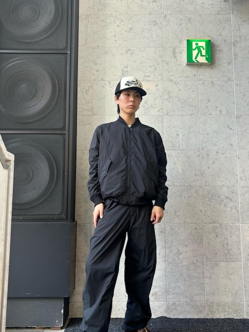 Hysterics ブラック ジップアップジャケット　ブルゾン ラグスタイル LUXSTYLE ジップアップジャケット/ジャケット メンズ