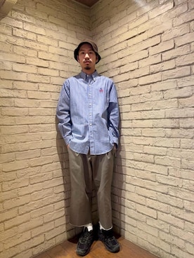 「ワイドパンツ 」｜山Dさん（メンズ・175cm）の冬コーディネート