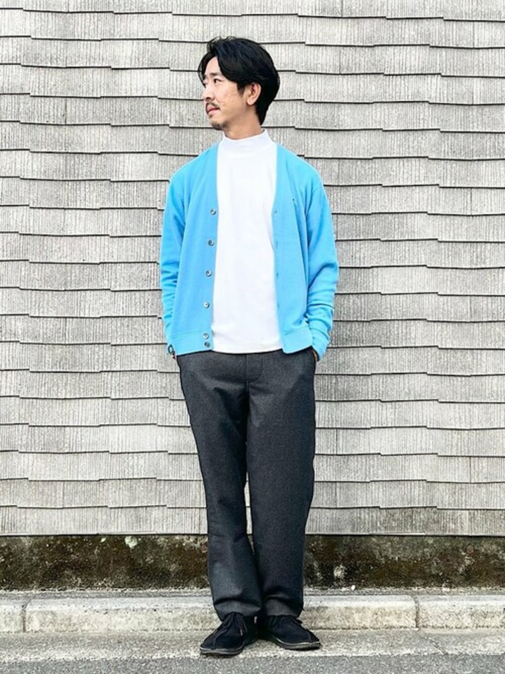SHIPS別注】LACOSTE: コットン カーディガンを使った人気ファッション