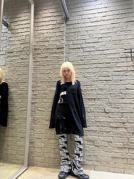 「リバーシブル」｜「アイテム（パンツ）」を使った、ふみさん（レディース・162cm）の春コーディネート