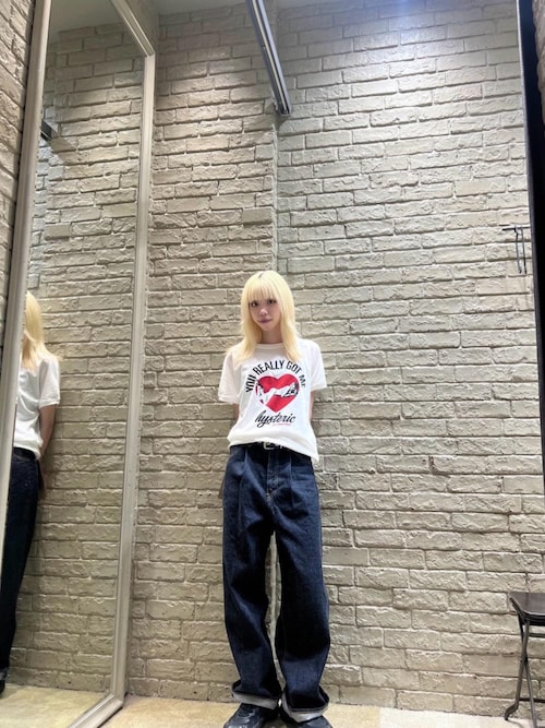 即完売必至！【ヒステリックグラマー】MUSIC LOVER Tシャツ MUSIC LOVER Tシャツ（Tシャツ/カットソー）｜HYSTERIC GLAMOUR