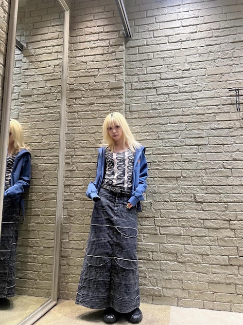 ヒステリック グラマー　ショート丈　ボアパーカー HYSTERIC GLAMOUR（ヒステリックグラマー）の「LEVITATED GIRL