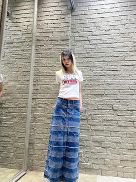 「HYSTERIC GLAMOUR（ヒステリックグラマー）のアイテム（ブレスレット）」を使った、ふみさん（レディース・162cm）の秋コーディネート