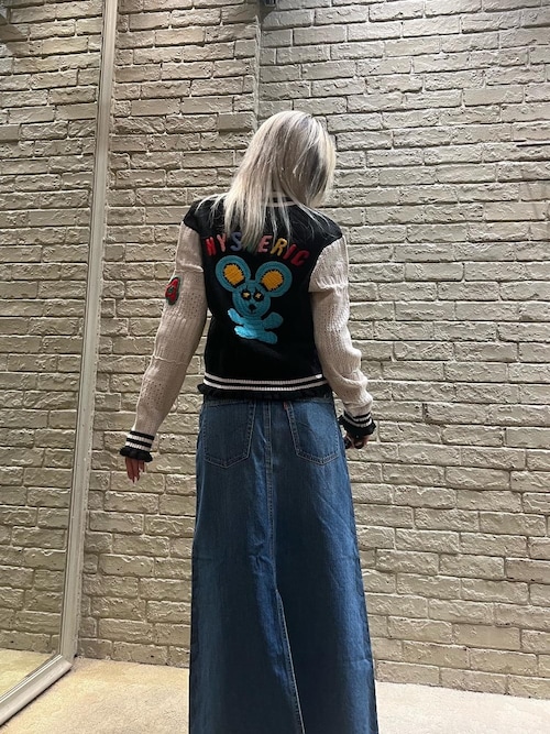 ヒステリックグラマー ヒステリックス デニムスカート 蛇柄 スネーク 希少 人気 SNAKE LOOP リメイクデニムスカート|HYSTERIC GLAMOUR WOMEN