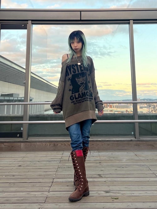 SNAKE LOOP スキニーデニムパンツ（デニムパンツ）｜HYSTERIC GLAMOUR