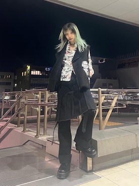 「HYSTERIC GLAMOUR（ヒステリックグラマー）のアイテム（ベスト）」を使った、ふみさん（レディース・162cm）の秋コーディネート
