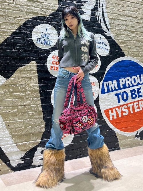 PATCH SCRATCH ミニボストンバッグ（ボストンバッグ）｜HYSTERIC