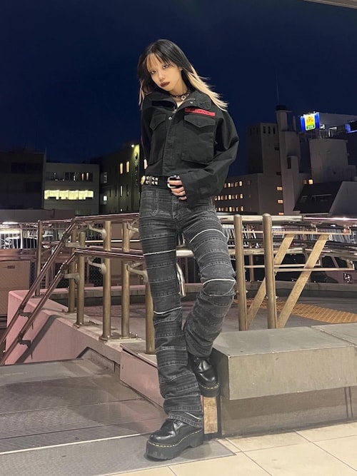 スクラッチフレアデニムパンツ（デニムパンツ）｜HYSTERIC GLAMOUR