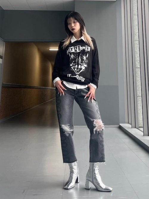 HYSTERIC GLAMOUR クラッシュデニム HYSTERIC GLAMOUR（ヒステリックグラマー） ジーンズ デニム デニム