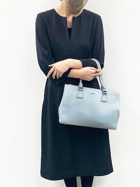 「EMODA（エモダ）のアイテム（トートバッグ）」を使った、VITA ROSAさん（レディース・162cm）の春コーディネート