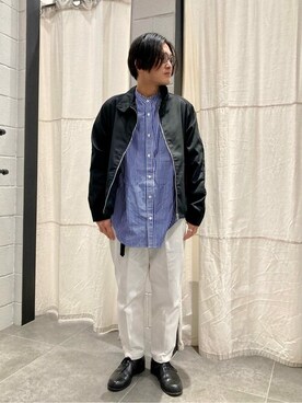 「JOURNAL STANDARD relume（ジャーナルスタンダード　レリューム）のアイテム（ブルゾン）」を使った、JOURNAL STANDARD relumeさん（メンズ・170cm）の春コーディネート