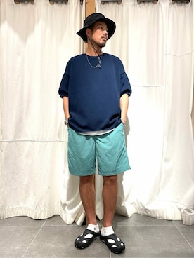 「JOURNAL STANDARD relume（ジャーナルスタンダード　レリューム）のアイテム（帽子）」を使った、JOURNAL STANDARD relumeさん（メンズ・170cm）の春コーディネート