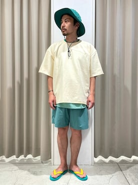 「JOURNAL STANDARD relume（ジャーナルスタンダード　レリューム）のアイテム（帽子）」を使った、JOURNAL STANDARD relumeさん（メンズ・170cm）の春コーディネート
