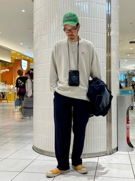 「JOURNAL STANDARD relume（ジャーナルスタンダード　レリューム）のアイテム（アクセサリー）」を使った、JOURNAL STANDARD relumeさん（メンズ・178cm）の秋コーディネート