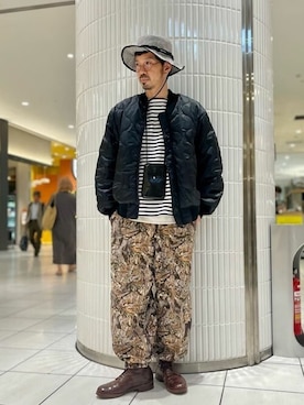 「JOURNAL STANDARD relume（ジャーナルスタンダード　レリューム）のアイテム（MA-1）」を使った、JOURNAL STANDARD relumeさん（メンズ・178cm）の秋コーディネート
