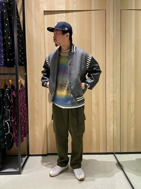 「JOURNAL STANDARD relume（ジャーナルスタンダード　レリューム）のアイテム（スタジャン）」を使った、JOURNAL STANDARD relumeさん（メンズ・170cm）の秋コーディネート