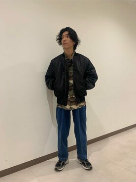 「JOURNAL STANDARD relume（ジャーナルスタンダード　レリューム）のアイテム（MA-1）」を使った、JOURNAL STANDARD relumeさん（メンズ・167cm）の秋コーディネート
