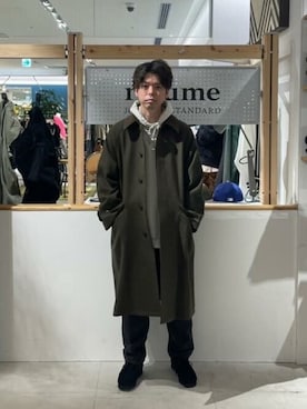 「JOURNAL STANDARD relume（ジャーナルスタンダード　レリューム）のアイテム（パーカー）」を使った、JOURNAL STANDARD relumeさん（メンズ・172cm）の秋コーディネート