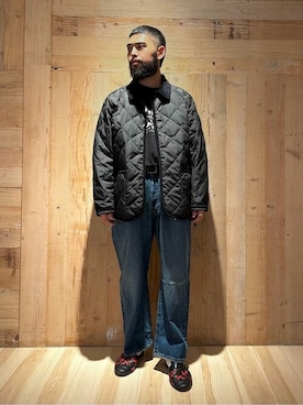 「リーバイス501」｜「アイテム（ダウンジャケット/コート）」を使った、JOURNAL STANDARD relumeさん（メンズ・170cm）の秋コーディネート