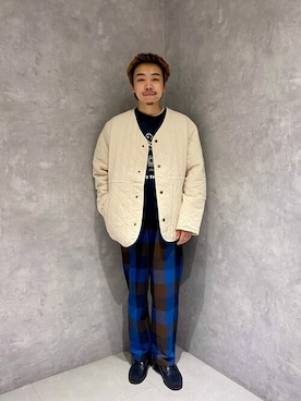 「キルトジャケット」｜「アイテム（その他アウター）」を使った、JOURNAL STANDARD relumeさん（メンズ・170cm）の秋コーディネート