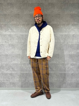 「キルトジャケット」｜「アイテム（その他アウター）」を使った、JOURNAL STANDARD relumeさん（メンズ・183cm）の秋コーディネート
