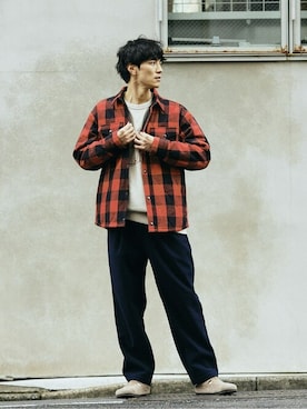 「ウールパンツ」｜JOURNAL STANDARD relumeさん（メンズ・176cm）の秋コーディネート