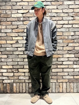 「JOURNAL STANDARD relume（ジャーナルスタンダード　レリューム）のアイテム（スタジャン）」を使った、JOURNAL STANDARD relumeさん（メンズ・169cm）の秋コーディネート