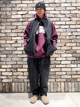 「Carhartt WIP（カーハートダブリューアイピー）のアイテム」を使った、JOURNAL STANDARD relumeさん（メンズ・169cm）の冬コーディネート