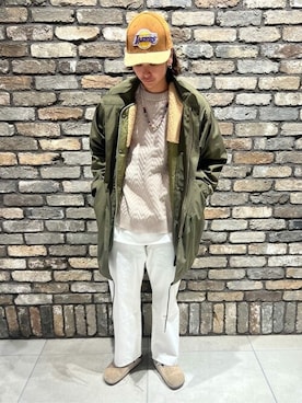 「JOURNAL STANDARD relume（ジャーナルスタンダード　レリューム）のアイテム（モッズコート）」を使った、JOURNAL STANDARD relumeさん（メンズ・169cm）の冬コーディネート