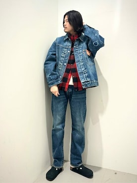 「Gジャン」｜「アイテム（その他アウター）」を使った、JOURNAL STANDARD relumeさん（メンズ・180cm）の冬コーディネート