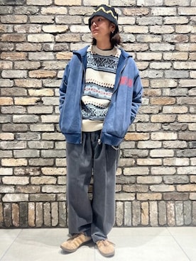 「JOURNAL STANDARD relume（ジャーナルスタンダード　レリューム）のアイテム（パーカー）」を使った、JOURNAL STANDARD relumeさん（メンズ・169cm）の冬コーディネート