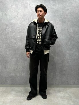 「SKOOKUM（スクーカム）のアイテム」を使った、JOURNAL STANDARD relumeさん（メンズ・178cm）の冬コーディネート