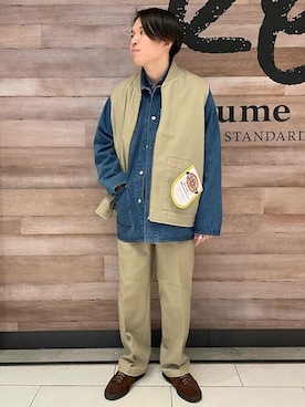 「Dickies（ディッキーズ）のアイテム（その他アウター）」を使った、JOURNAL STANDARD relumeさん（メンズ・168cm）の冬コーディネート