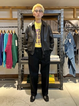 「SKOOKUM（スクーカム）のアイテム」を使った、JOURNAL STANDARD relumeさん（メンズ・177cm）の冬コーディネート