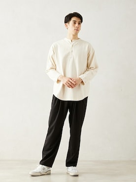 「ARMY TWILL（アーミーツイル）のアイテム（トップス）」を使った、JOURNAL STANDARD relumeさん（メンズ・179cm）の冬コーディネート