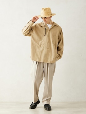 「ARMY TWILL（アーミーツイル）のアイテム（トップス）」を使った、JOURNAL STANDARD relumeさん（メンズ・179cm）の冬コーディネート