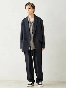 「JOURNAL STANDARD relume（ジャーナルスタンダード　レリューム）のアイテム（テーラードジャケット）」を使った、JOURNAL STANDARD relumeさん（メンズ・177cm）の冬コーディネート