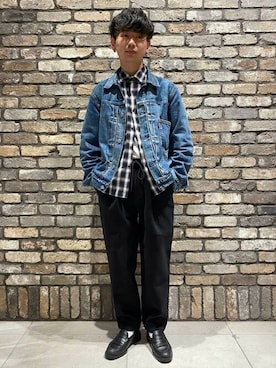 「BIG MIKE（ビッグマイク）のアイテム」を使った、JOURNAL STANDARD relumeさん（メンズ・173cm）の冬コーディネート